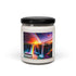 Tropical Forest Soy Candle — 9oz Scented Jar (jungle sunrise label)