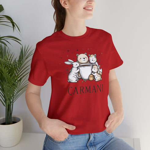"Carmani" Bunny, Bear & Cat Graphic Tee.