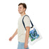 CARMANI Tote Bag with Sunset and Birds