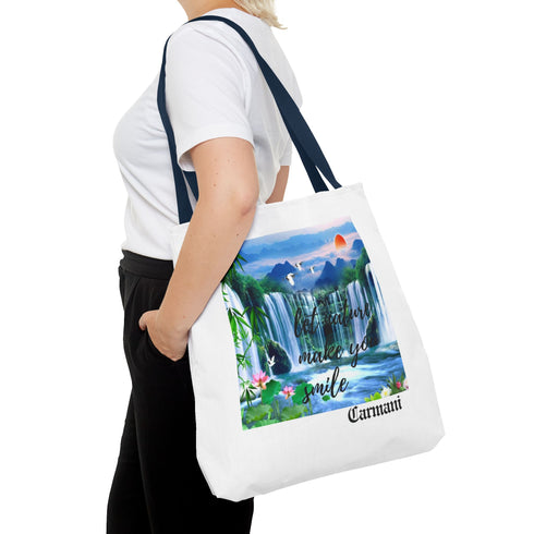 CARMANI Tote Bag with Sunset and Birds