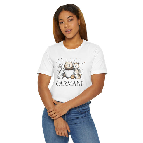 "Carmani" Bunny, Bear & Cat Graphic Tee.