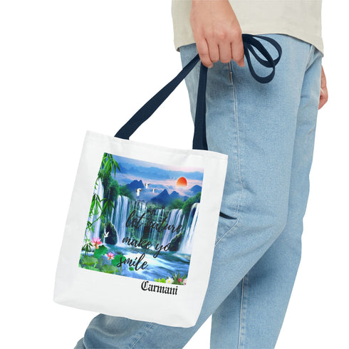 CARMANI Tote Bag with Sunset and Birds