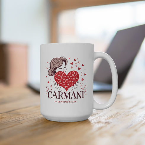 CARMANI Romantic 15oz Ceramic Coffee Cup