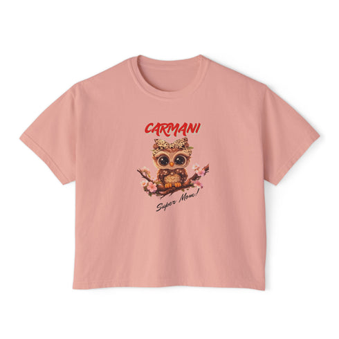 "CARMANI" Cute Owl Graphic Women's Top