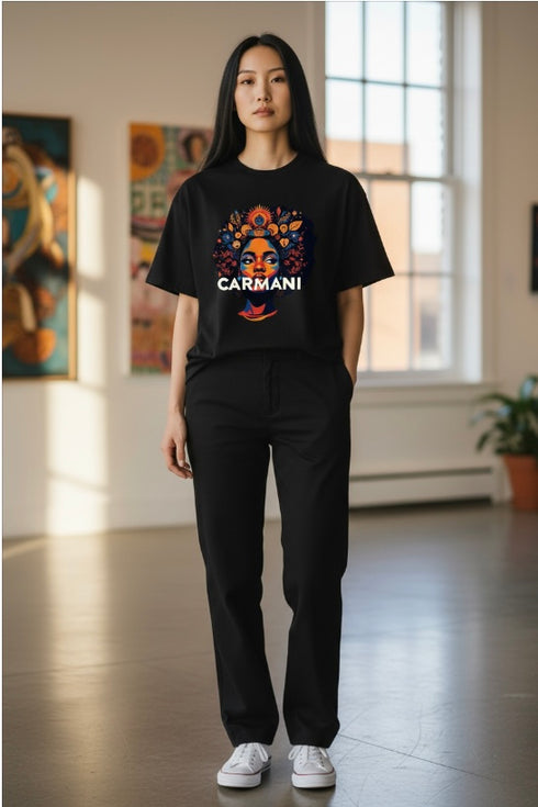 CARMANI AFRO SHORT SLEEVE T-SHIRT.