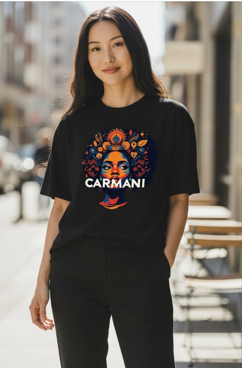 CARMANI AFRO SHORT SLEEVE T-SHIRT.