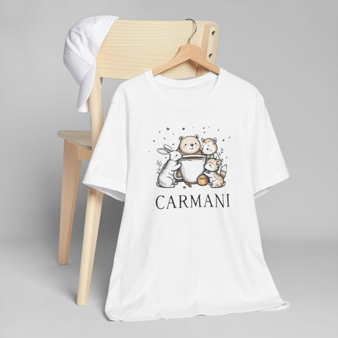 "Carmani" Bunny, Bear & Cat Graphic Tee.