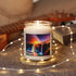 Tropical Forest Soy Candle — 9oz Scented Jar (jungle sunrise label)