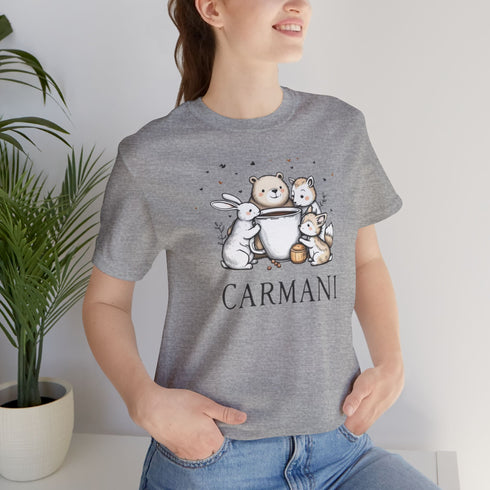 "Carmani" Bunny, Bear & Cat Graphic Tee.