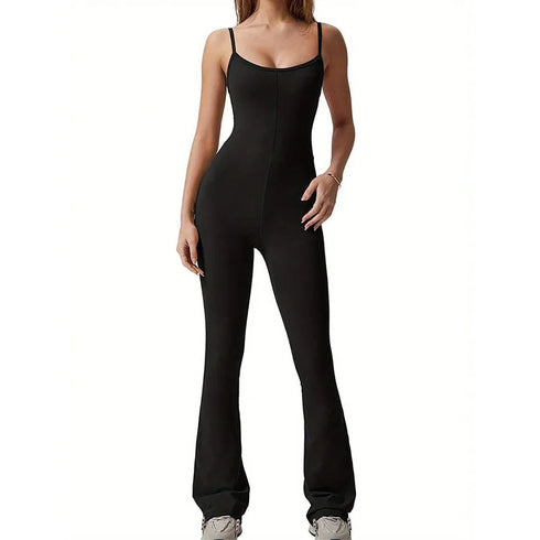 Women Summer Sleeveless Yoga Jumpsuits.