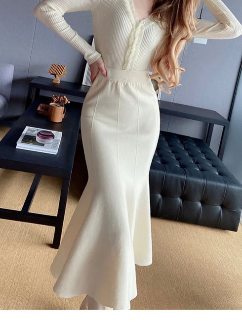 Women's Skirts Autumn Winter Fashion Long Skirts