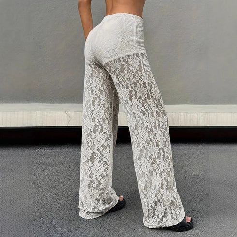 Jacquard Women's Transparent Pants.