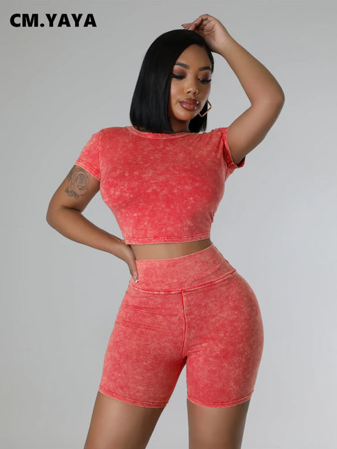 Women Short Sleeve O-neck.