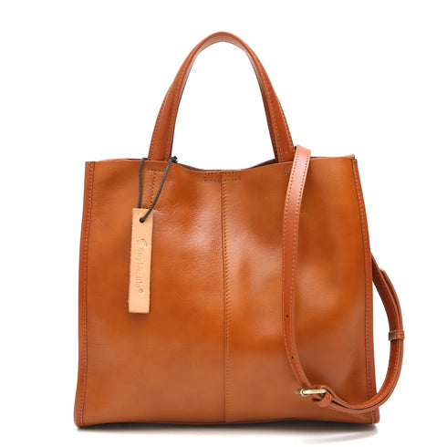 Women’s Leather Tote Shoulder Handbags for travel and more.