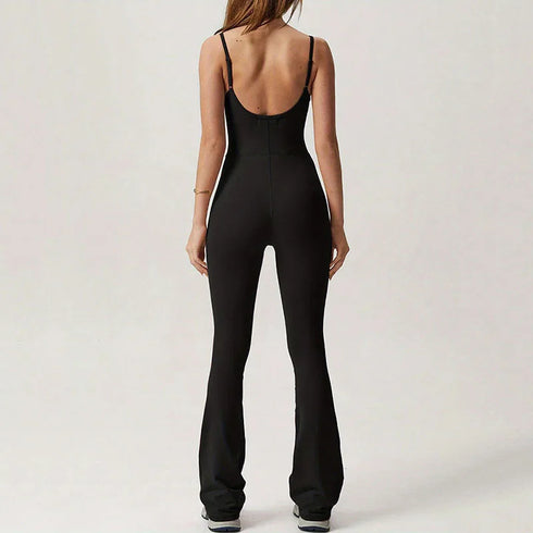 Women Summer Sleeveless Yoga Jumpsuits.