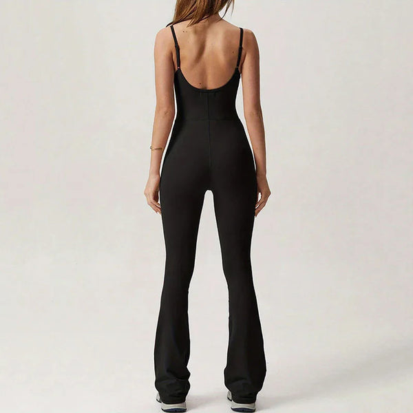 Women Summer Sleeveless Yoga Jumpsuits.