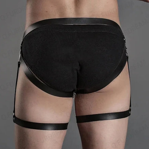 Men's Leather Leg Belt.