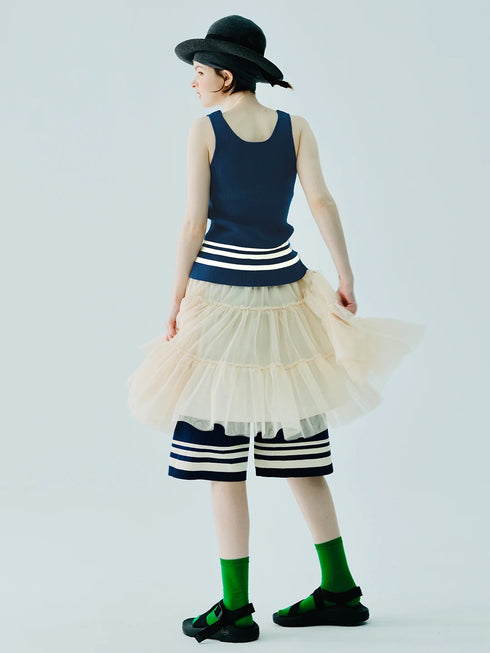 Women wide leg shorts summer.