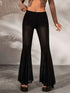 Transparent wide legs pants women's.