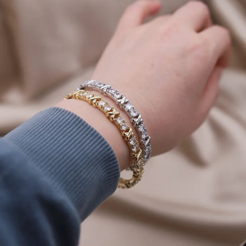 fashion jewelry two-color bracelet elegant women's.