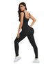 Sleeveless women jumpsuit.
