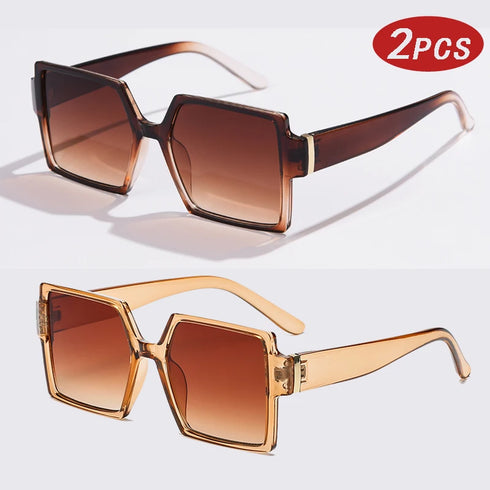 1/2pcs Square Sunglasses Women.