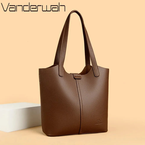 Leather Shoulder Bag For Women.