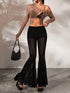 Transparent wide legs pants women's.