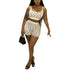 Women Sleeveless Crop Top and Shorts Suits 2025 Summer.