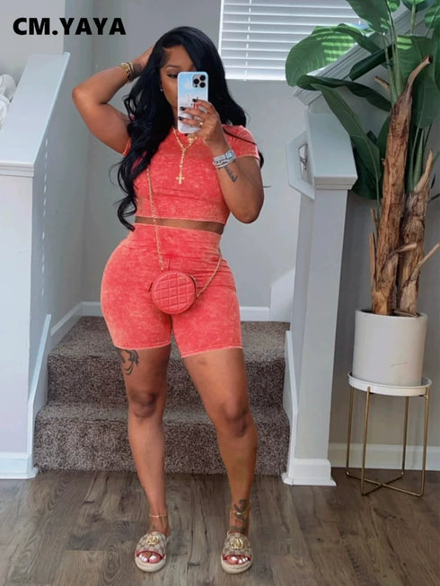 Women Short Sleeve O-neck.