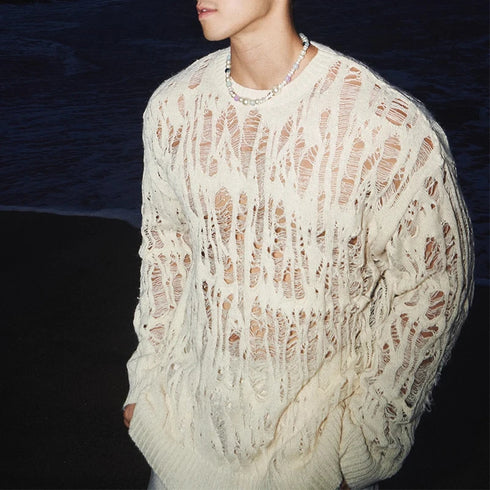 Long Sleeve Knitted T Shirt Mens Clothing 2025